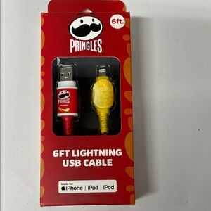 Pringle Red and Yellow Lightning USB Cable